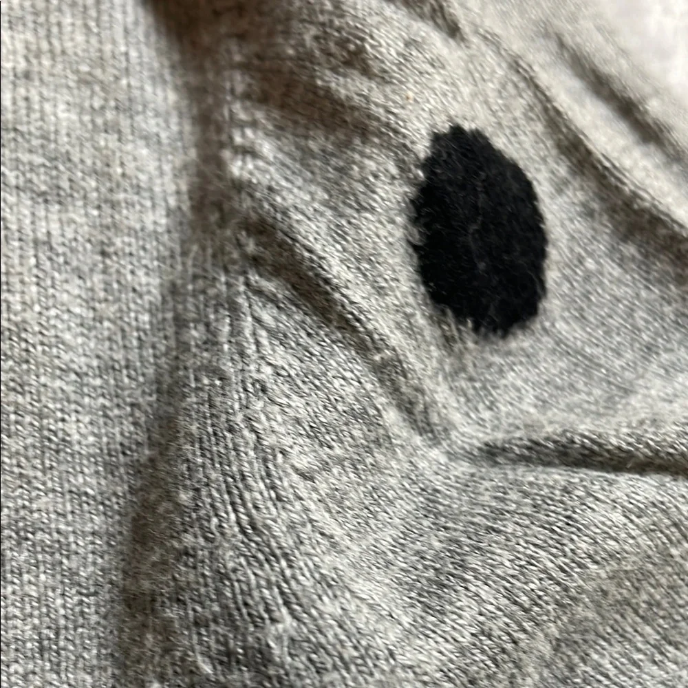 Market & Spruce Gray Polka Dot Sweater
